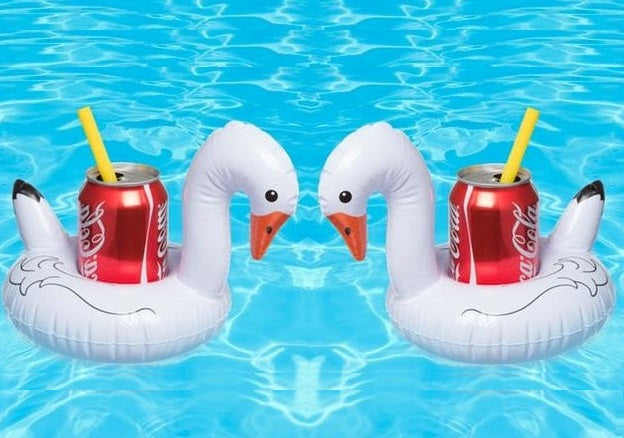 Inflatable Swan Drink Holder (Pack of 2)