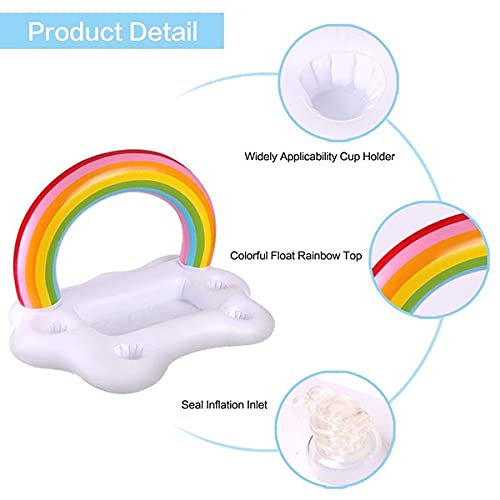 Rainbow Inflatable Water Floating Serving Tray