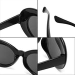 Retro Oval Shaped Sunglasses