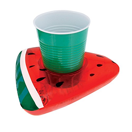 Inflatable Watermelon Slice Drink Holder (Pack of 3)