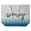 Wavy Rope Handle Tote Bag