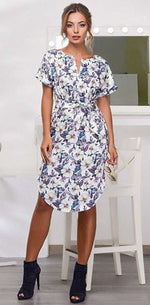 Floral Print Belted Sundress (M Only)