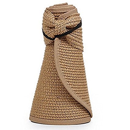 Wide Brim Roll-Up Straw Hat