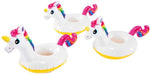 Unicorn Inflatable Drink Holders (Pack of 3)