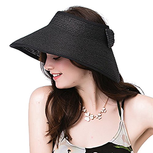 Wide Brim Roll-Up Straw Hat