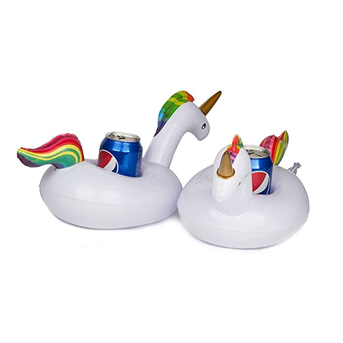 Inflatable Unicorn Drink Holder (Pack of 3)