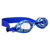 Blue Splatter Printed Swim Goggles