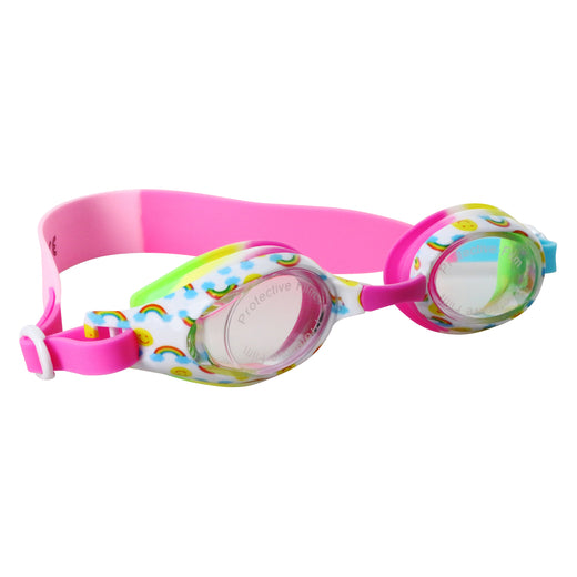 rainbow print cute swimming goggles for girls online delhi mumbai