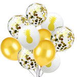 Pineapple Confetti Latex Balloons (Pack of 10)