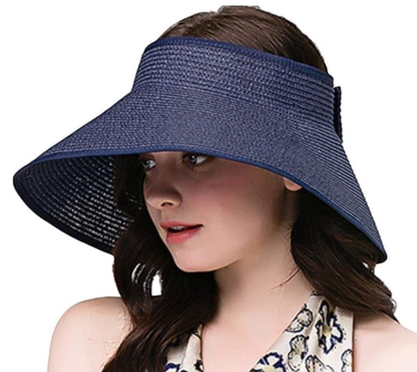 Wide Brim Roll-Up Straw Hat
