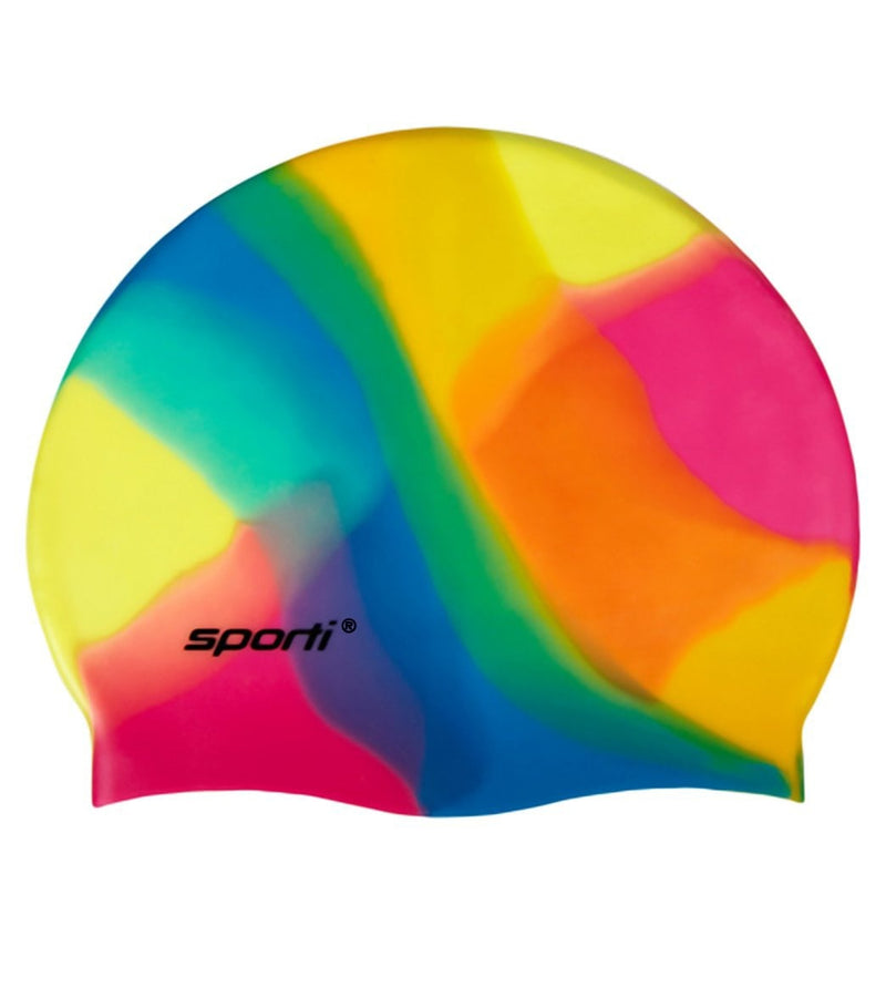 Sporti Multi Color Silicone Swim Cap