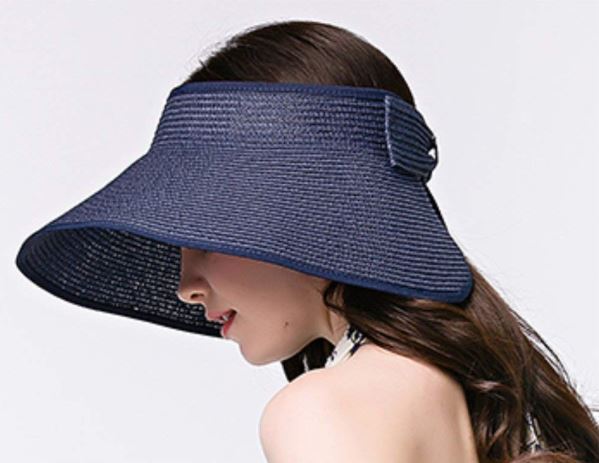 Wide Brim Roll-Up Straw Hat