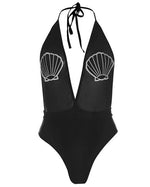 Shell Badge Swimsuit (Non-Padded)