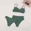 Fern Green Push Up Bikini Set (Pack of 3)