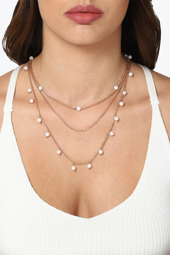 Layered Pearl Necklace