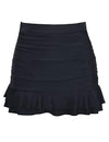 High Waisted Tummy Control Ruched Swim Skirt