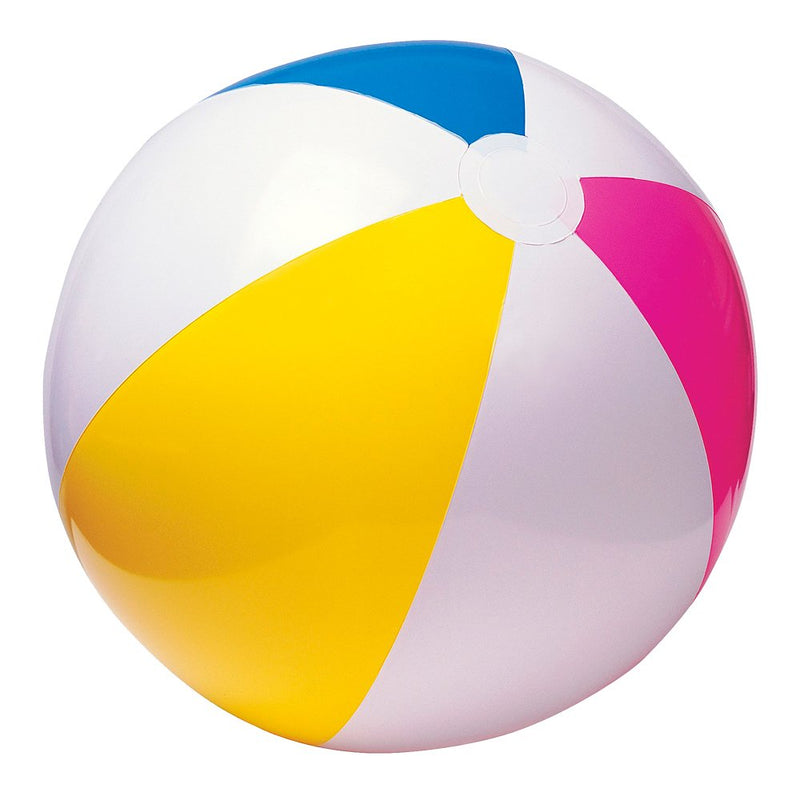 the beach company online - coloured beach ball - panel beach ball - beach toy - fun toy - pool toy - glossy panel beach toy  