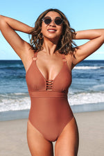 O-Ring Hollow Out Swimsuit