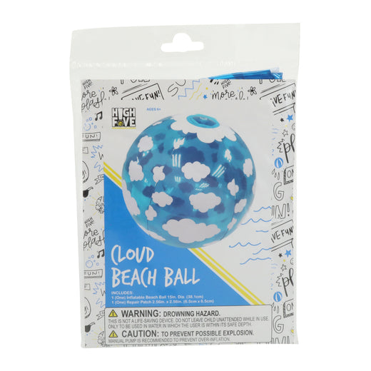 The Beach Company - Shop pool balls online - Fancy Printed beach ball - Pool and beach toys for kids - cloud printed beach ball