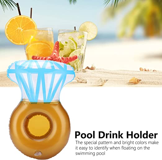 Inflatable Diamond Ring Drink Holder (Pack of 2)