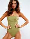 Bandeau Choker Swimsuit