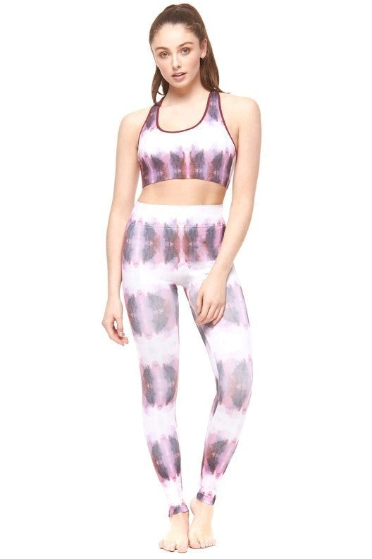 Water Color Tie Die Bralette & Legging Set