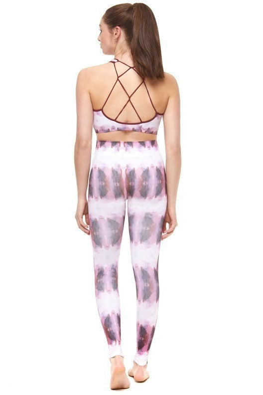 Water Color Tie Die Bralette & Legging Set