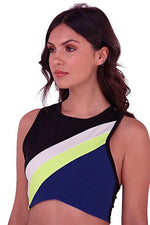 South Beach Cross Back Neon Stripe