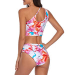 Tie Dye Mid Waist Bikini Set