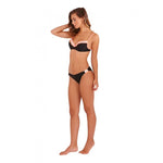 Black Embroidered Underwired Bikini Set