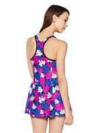 Speedo AOP Racer-back Swimdress (with Boyleg)