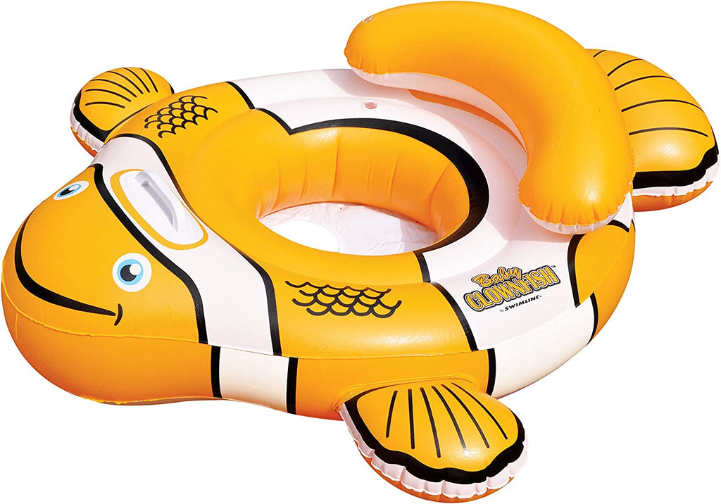 The Beach Company - buy swimming pool baby seats online - fancy inflatable floats for kids - clownfish baby seat - inflatable floats for children 