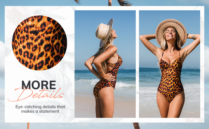 Leopard swimming suit sales