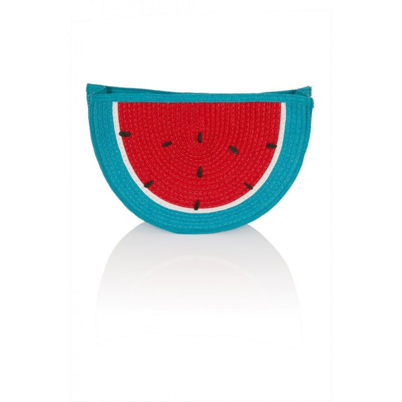 Watermelon Straw Clutch Bag