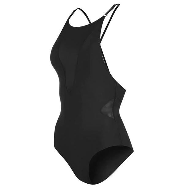 Mesh Panel Swimsuit (Non-Padded)