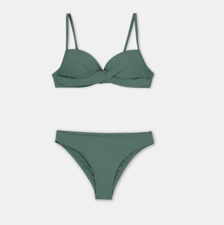 Fern Green Push Up Bikini Set (Pack of 3)