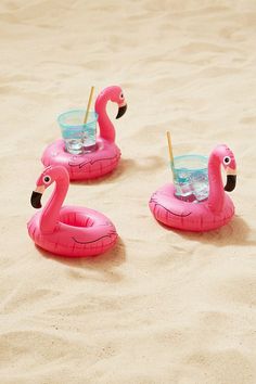 Inflatable Flamingo Drink Holder (Pack of 2)