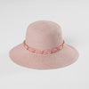 Beach Hat with Gold Chain and Scarf