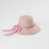 Beach Hat with Gold Chain and Scarf