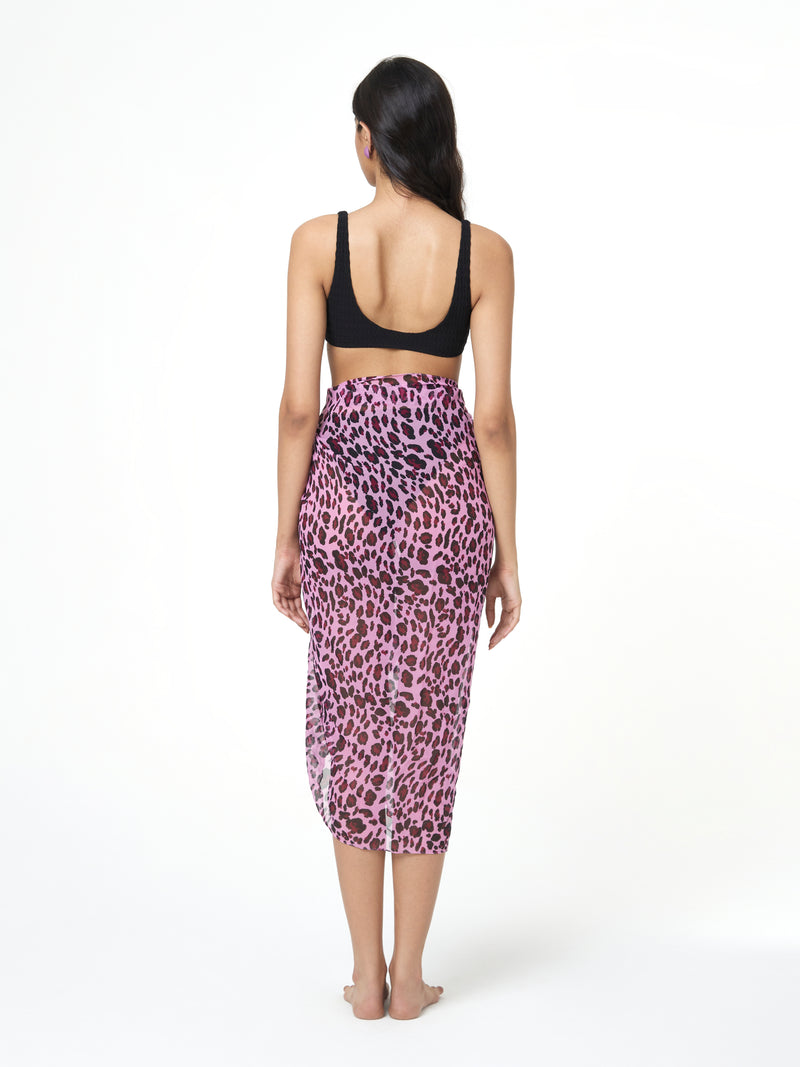 Pink Leopard Sarong