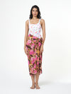 Hibiscus Print Tassel Sarong