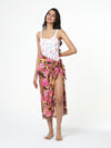 Hibiscus Print Tassel Sarong