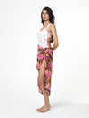 Hibiscus Print Tassel Sarong