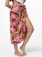 Hibiscus Print Tassel Sarong