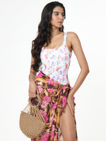 Hibiscus Print Tassel Sarong