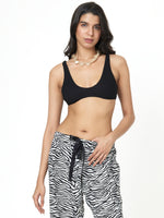 Animal Print Plus Size Drawstring Palazzo