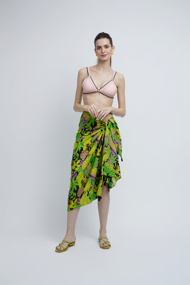 Aloha Tropical Tassel Sarong