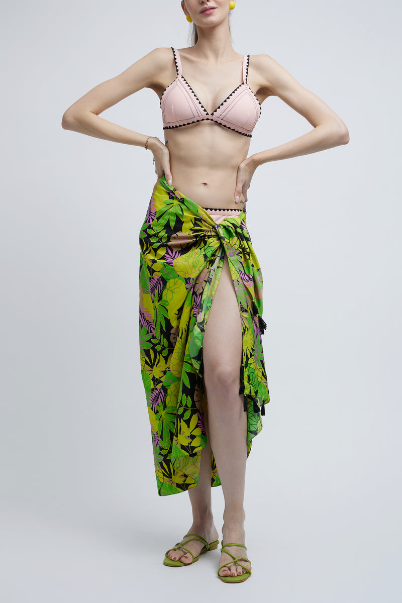 Aloha Tropical Tassel Sarong