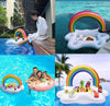 Rainbow Inflatable Water Floating Serving Tray