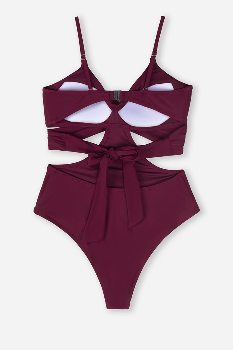 Tie-Back Cut-Out Swimsuit